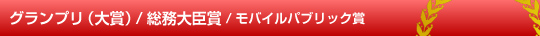 グランプリ（大賞）/総務大臣賞/モバイルパブリック賞